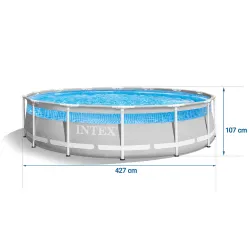 Piscine de jardin 427 x 107 cm, idéale pour les jeux d'été