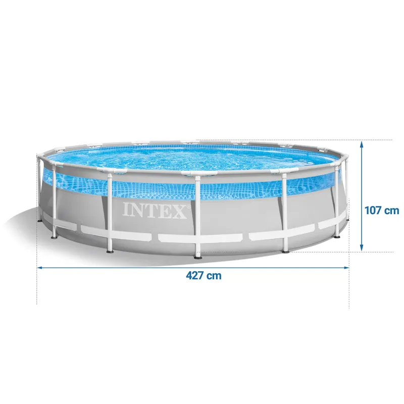 Piscine de jardin 427 x 107 cm, idéale pour les jeux d'été