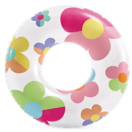Bouée de natation fleur 81 cm, couleurs vives, idéale pour s'amuser dans l'eau