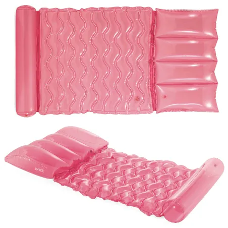 Matelas de baignade rose Intex 58725, confortable et durable, parfait pour les activités aquatiques