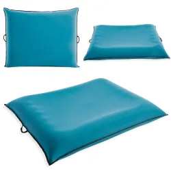 Matelas gonflable Luxe Lounge avec coussin, idéal pour se détendre dans l'eau