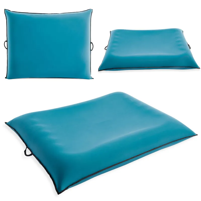 Matelas gonflable Luxe Lounge avec coussin, idéal pour se détendre dans l'eau