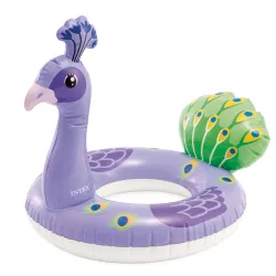 Bouée de natation paon INTEX 58221, parfaite pour s'amuser à la piscine