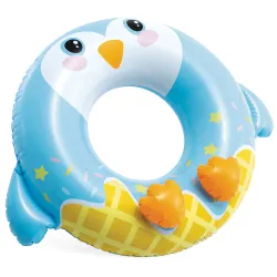 Bouée de natation colorée en forme de pingouin 81 cm, parfaite pour la plage