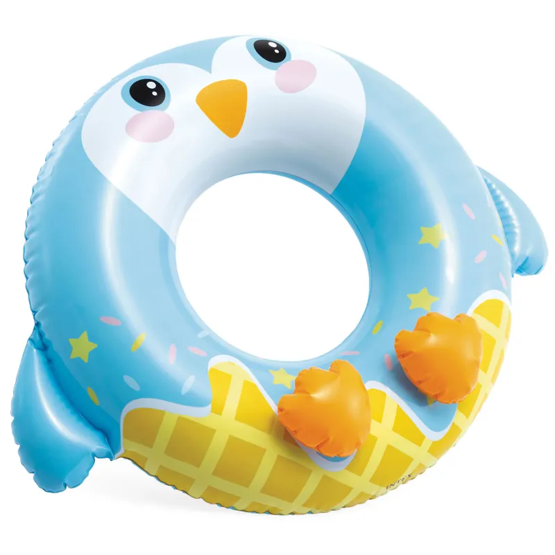 Bouée de natation colorée en forme de pingouin 81 cm, parfaite pour la plage