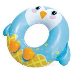 Bouée de natation durable en forme de pingouin 81 cm, parfaite pour les enfants