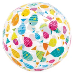 Ballon de plage gonflable poissons joyeux 51 cm INTEX 59040