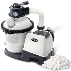 Pompe filtre à sable + balles filtrantes 5700 l/h Intex 26644