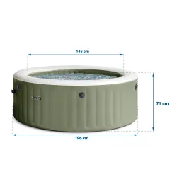 SPA gonflable avec hydromassage, excellent pour les rassemblements familiaux et entre amis