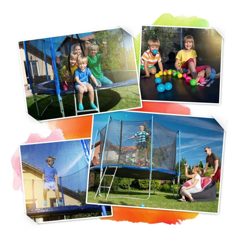 Trampoline de Jardin 6ft avec Cadre Solide et Filet de Sécurité