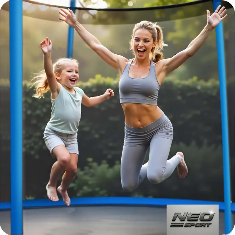 Trampoline de Jardin 8ft, idéal pour le divertissement et le fitness en extérieur