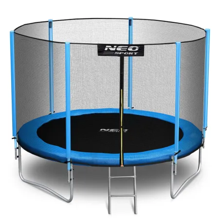 Trampoline de jardin 8ft avec filet de sécurité et échelle, idéal pour s'amuser dehors