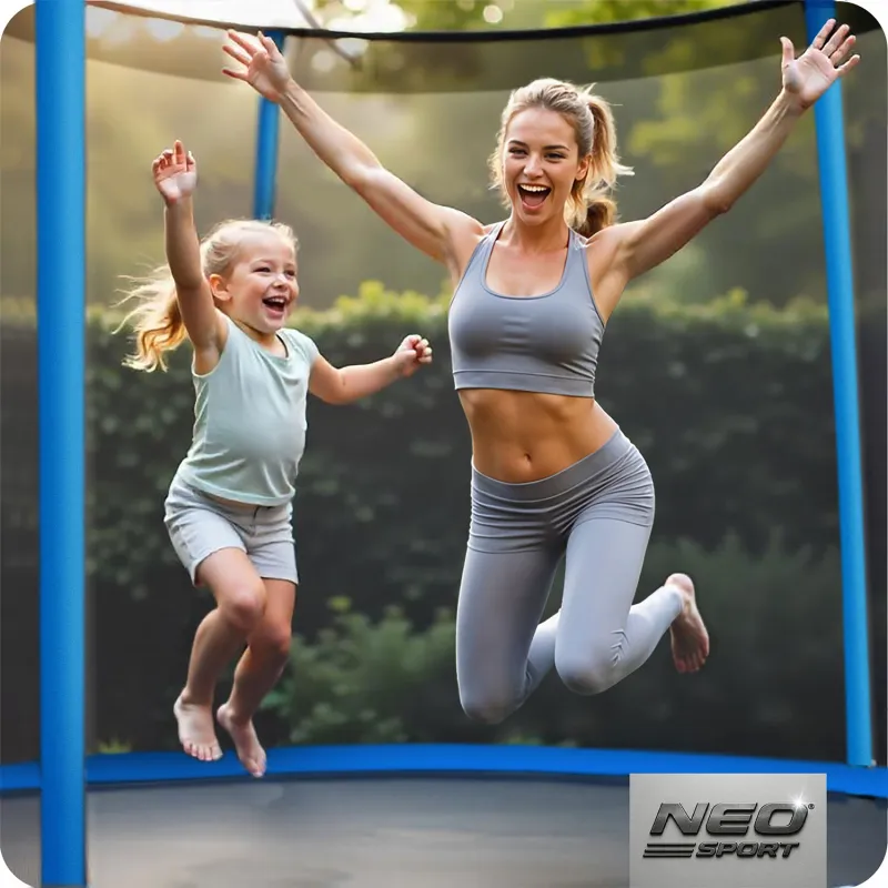 Trampoline de jardin 8ft, idéal pour les activités de plein air et l'exercice