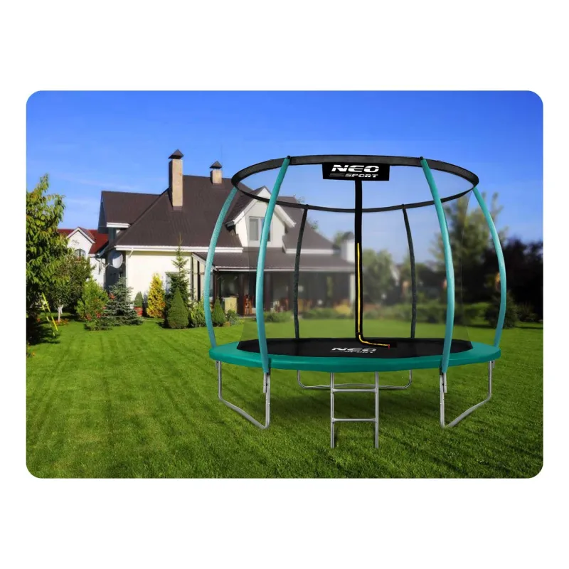 Trampoline de jardin 8ft, coloré, parfait pour s'amuser à l'extérieur