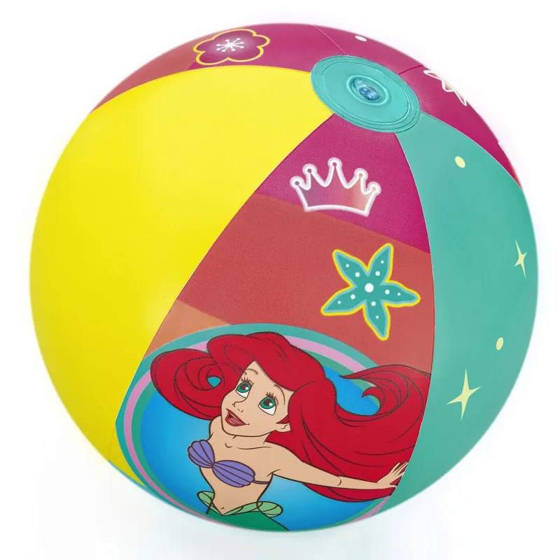 Ballon de plage souple Disney Princess, idéal pour s'amuser dans l'eau