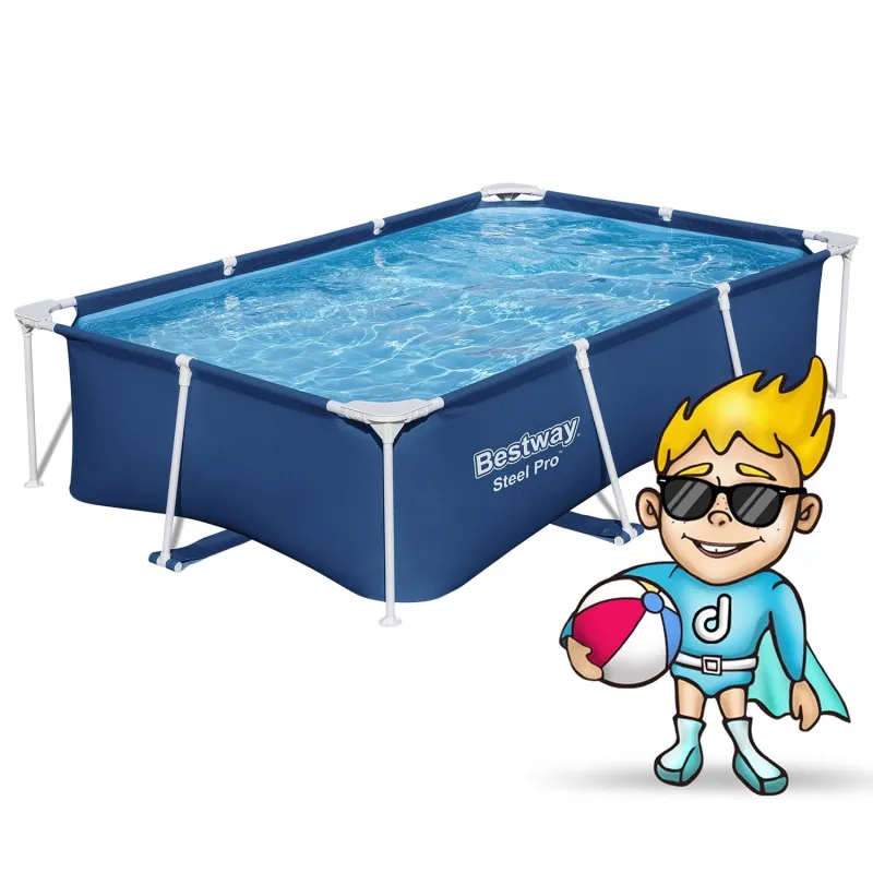 Piscine cadre jardin en matériau durable, parfaite pour l'été