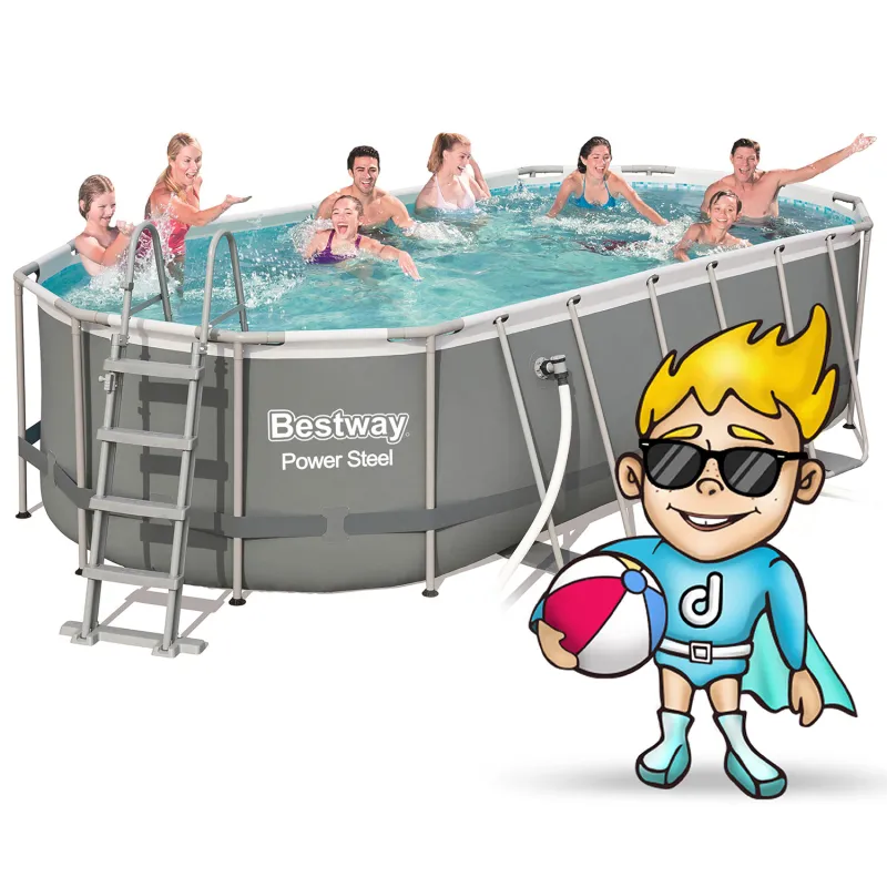Bestway 56710 Piscine de Jardin 549 x 274 x 122 cm 17en1 au style moderne