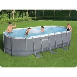Bestway 56710 Piscine de Jardin 549 x 274 x 122 cm 17en1 pour s'amuser en été