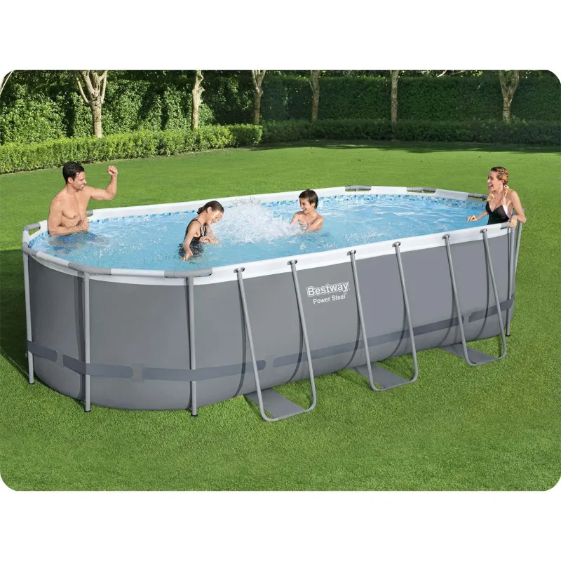 Bestway 56710 Piscine de Jardin 549 x 274 x 122 cm 17en1 pour s'amuser en été