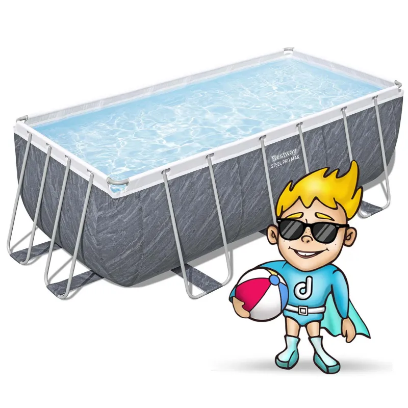 Piscine de jardin avec construction solide, idéale pour les familles avec enfants