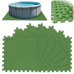 Tapis en mousse sous piscine puzzle 50 x 50 cm 8 pcs