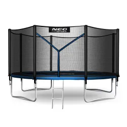 Trampoline de Jardin Neo-Sport 13ft/404cm avec Filet Externe et Échelle