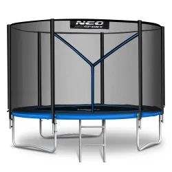 Trampoline de jardin 8ft/252cm avec filet externe et échelle Neo-Sport