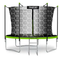 Trampoline de jardin 6ft/183cm avec filet intérieur et échelle Neo-Sport