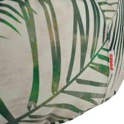 Puff repose-pieds blanc en nylon pour l'extérieur
