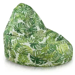 Pouf Poire Drop XXL imperméable, idéal pour jardin et terrasse