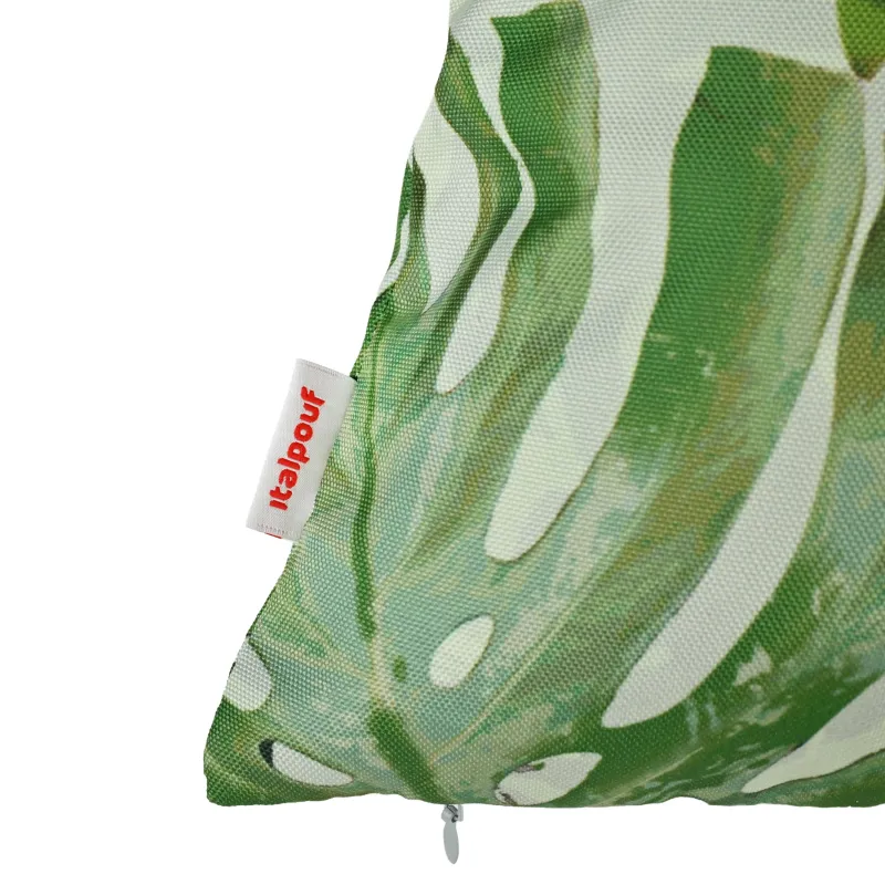 Coussin rectangulaire de jardin en nylon vert lime, idéal pour l'extérieur