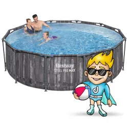 Piscine tubulaire 366 x 100 cm, parfaite pour se détendre au jardin, Bestway 5614X