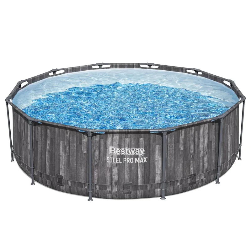 Jardin avec piscine tubulaire 366 x 100 cm, idéale pour les journées d'été
