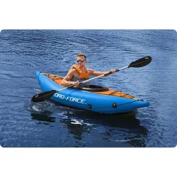 Pagaies en aluminium 230 cm Bestway 62174, couleur argent, parfaits pour bateaux pneumatiques
