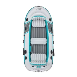 Bateau gonflable adapté à toute la famille, parfait pour les sorties estivales