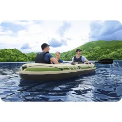 Ponton Voyager X3 294 x 137 cm, parfait pour s'amuser en famille sur l'eau