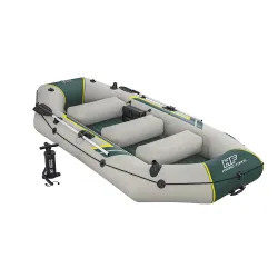 Bateau gonflable parfait pour les sorties en famille sur l'eau, adapté à tous les âges