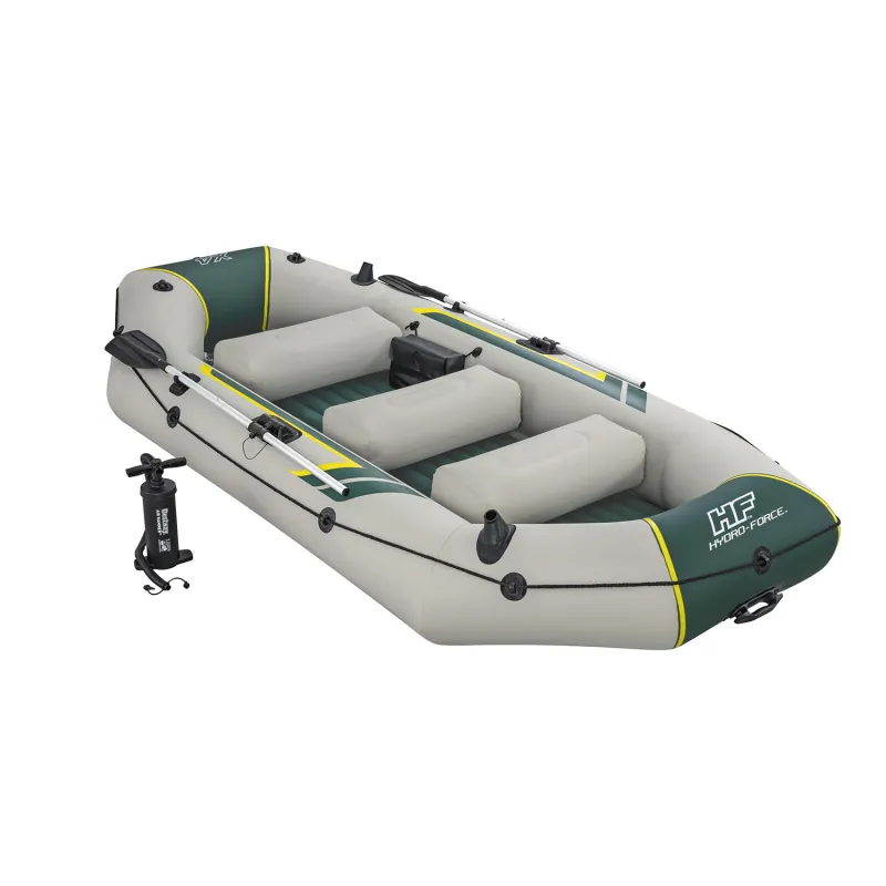 Bateau gonflable parfait pour les sorties en famille sur l'eau, adapté à tous les âges
