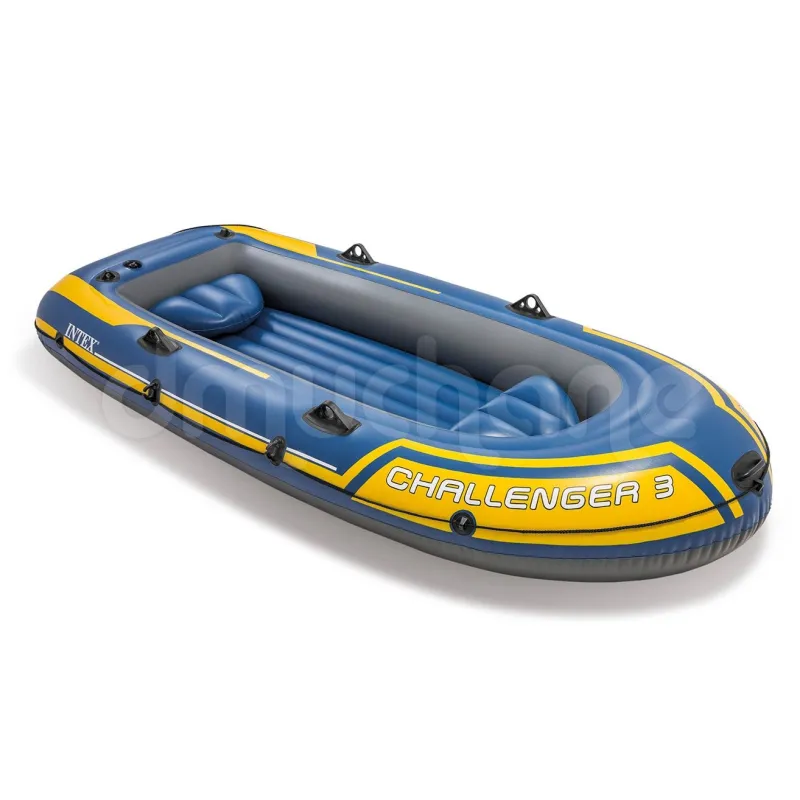 Bateau pneumatique bleu INTEX 68370 Challenger 3 pour profiter de l'eau
