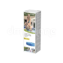 Piscine tubulaire INTEX 28210, idéale pour s'amuser dans le jardin en été