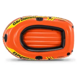 Ponton Explorer PRO 100, jaune, idéal pour s'amuser en famille sur l'eau