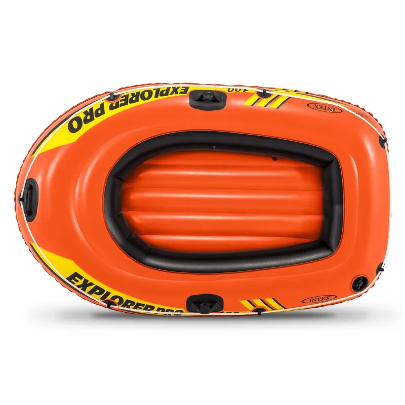 Ponton Explorer PRO 100, jaune, idéal pour s'amuser en famille sur l'eau