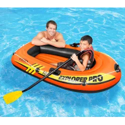 Ponton Explorer PRO 100, moka, idéal pour se détendre sur l'eau dans le jardin