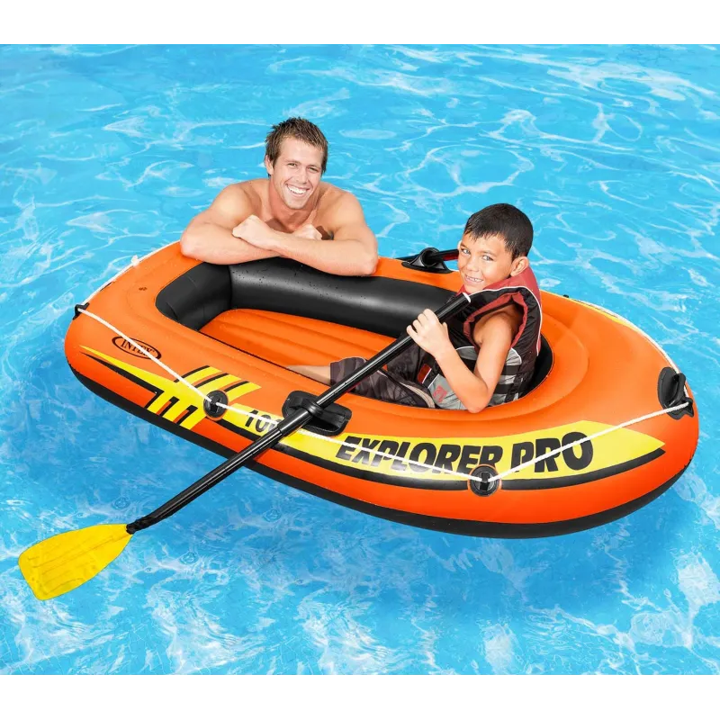 Ponton Explorer PRO 100, moka, idéal pour se détendre sur l'eau dans le jardin