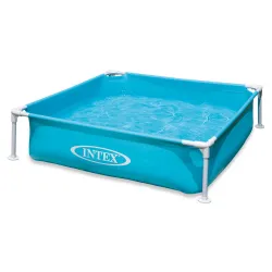 Piscine tubulaire pour enfants 122 x 122 x 30 cm, parfaite pour s'amuser cet été dans le jardin