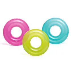 Bouée bleue pour enfants d'un diamètre de 76 cm en PVC durable