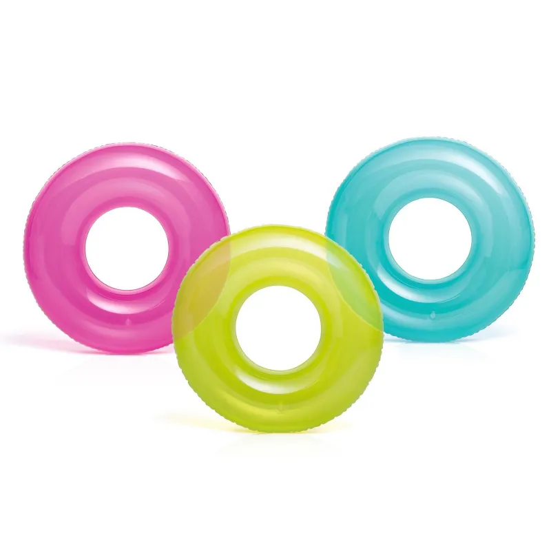 Bouée bleue pour enfants d'un diamètre de 76 cm en PVC durable