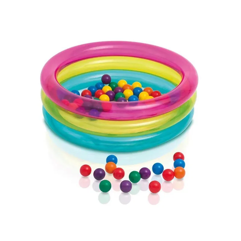 Piscine gonflable avec balles 86 x 25 cm, parfaite pour enfants, sûre et colorée