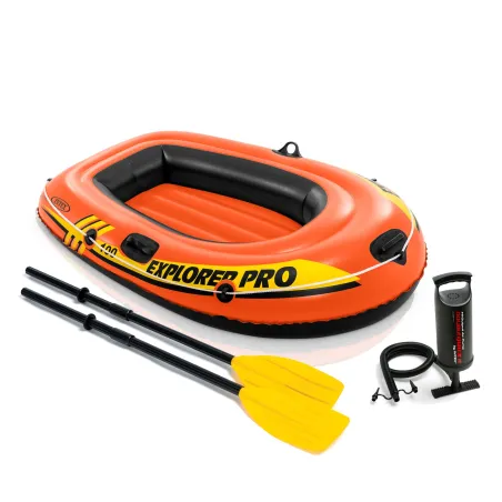 Ponton Explorer Pro 100 3w1 INTEX 58355, bateau pneumatique durable pour activités nautiques
