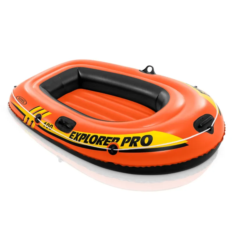 Ponton Explorer Pro 100 3w1 INTEX 58355, bateau pneumatique bleu pour le plaisir en plein air